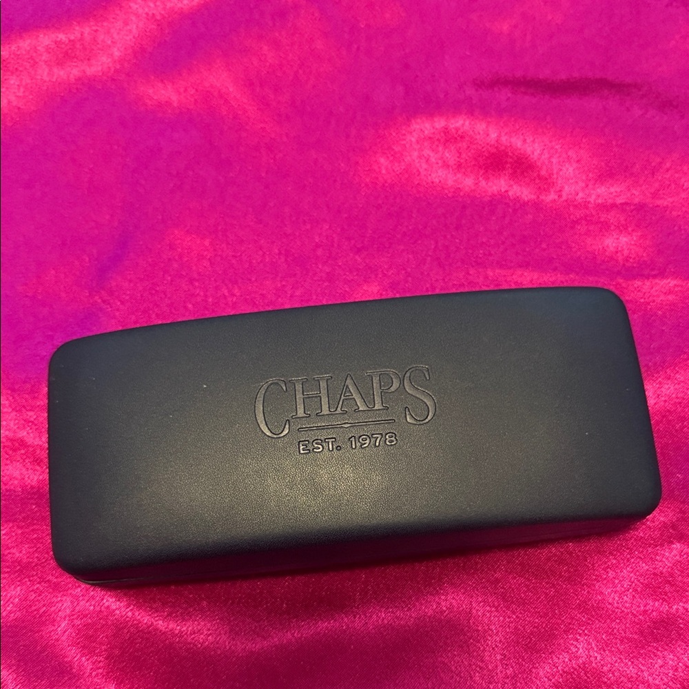 Chaps Blue Eyeglass Case